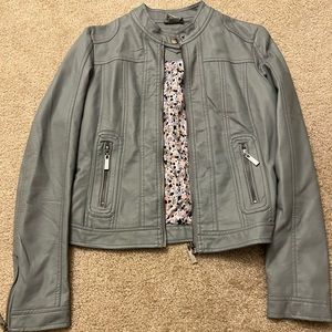 Grey  joujou faux leather jacket
